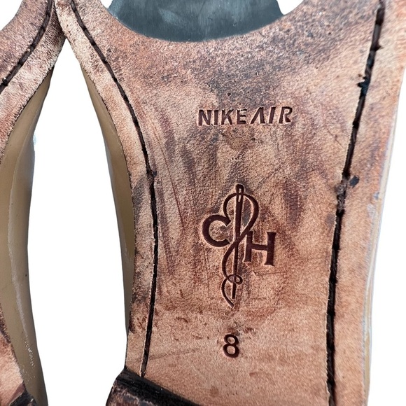 Cole Haan Tan Patent Nike Air Penny Loafers Size 8 Women's - Picture 4 of 10